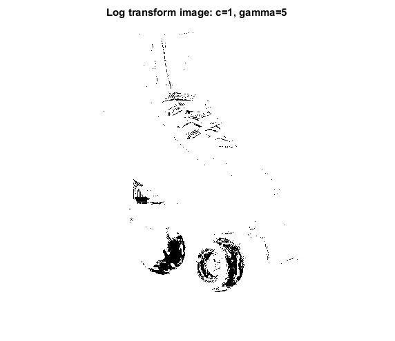 Log transform image: c=1, gamma=5